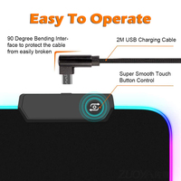 RGB duża podkładka pod mysz gamingową podświetlany diodami LED dywan duży rozmiar Mause podkładka do gier klawiatura mysz podkładka do gier r podkład na biurko myszy komputerowe mat 6